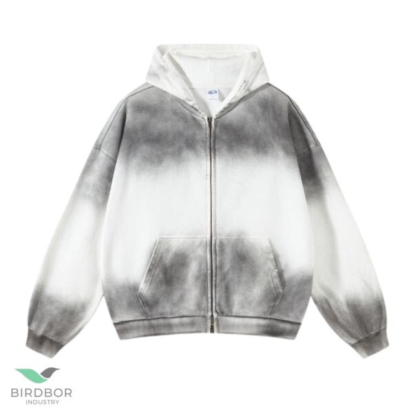 Acid Wash Full Zipper