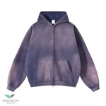 Acid Wash Full Zipper