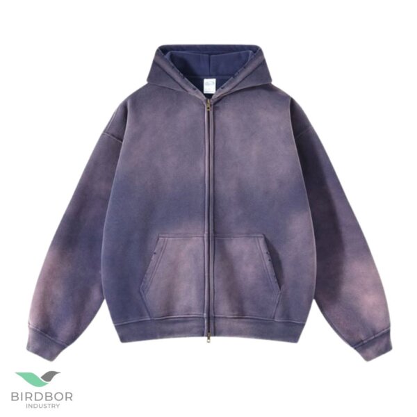Acid Wash Full Zipper